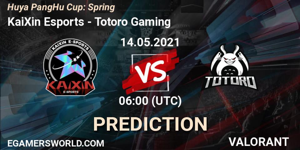 Pronósticos KaiXin Esports - Totoro Gaming. 14.05.2021 at 06:00. Huya PangHu Cup: Spring - VALORANT