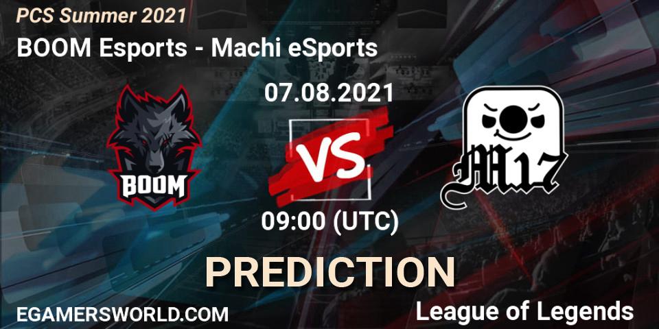 Pronósticos BOOM Esports - Machi eSports. 07.08.21. PCS Summer 2021 - LoL