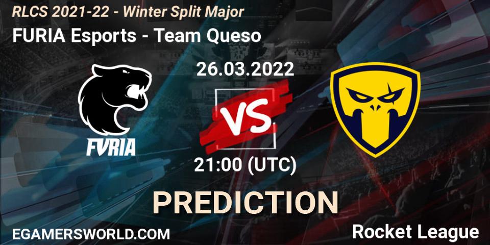 Pronósticos FURIA Esports - Team Queso. 26.03.22. RLCS 2021-22 - Winter Split Major - Rocket League