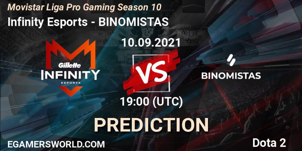 Pronósticos Infinity Esports - BINOMISTAS. 10.09.21. Movistar Liga Pro Gaming Season 10 - Dota 2