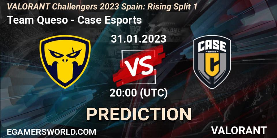 Pronósticos Team Queso - Case Esports. 31.01.23. VALORANT Challengers 2023 Spain: Rising Split 1 - VALORANT
