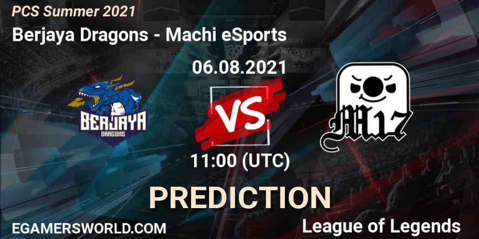 Pronósticos Berjaya Dragons - Machi eSports. 06.08.21. PCS Summer 2021 - LoL
