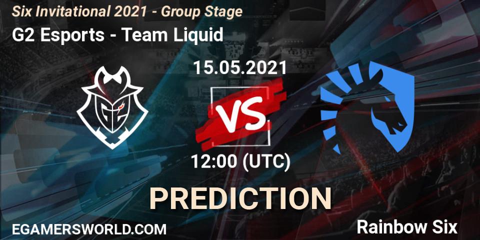 Pronósticos G2 Esports - Team Liquid. 15.05.2021 at 12:00. Six Invitational 2021 - Group Stage - Rainbow Six