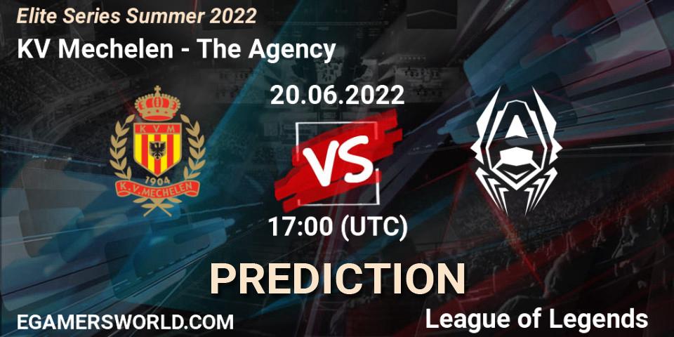 Pronósticos KV Mechelen - The Agency. 20.06.2022 at 17:00. Elite Series Summer 2022 - LoL