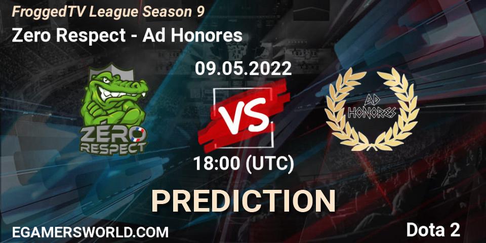 Pronósticos Zero Respect - Ad Honores. 09.05.2022 at 18:04. FroggedTV League Season 9 - Dota 2