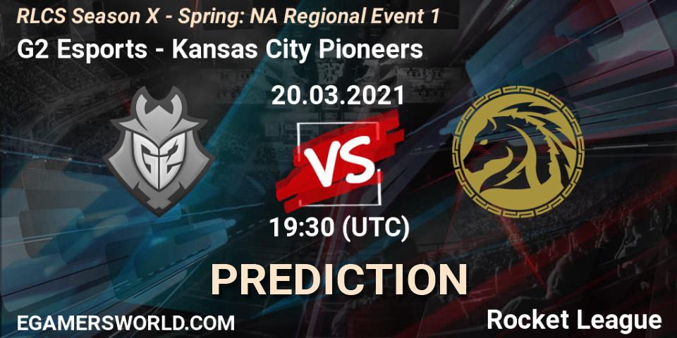 Pronósticos G2 Esports - Kansas City Pioneers. 20.03.2021 at 19:05. RLCS Season X - Spring: NA Regional Event 1 - Rocket League