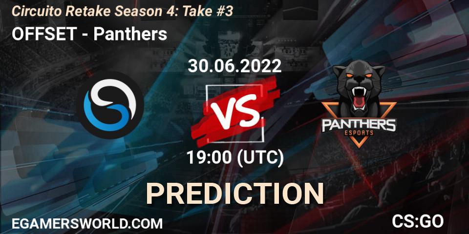 Pronósticos OFFSET - Panthers. 30.06.22. Circuito Retake Season 4: Take #3 - CS2 (CS:GO)