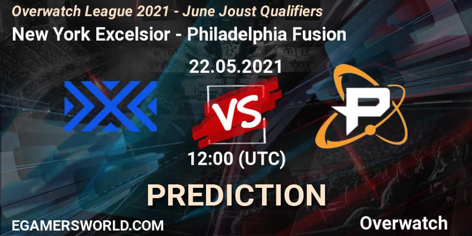 Pronósticos New York Excelsior - Philadelphia Fusion. 22.05.21. Overwatch League 2021 - June Joust Qualifiers - Overwatch