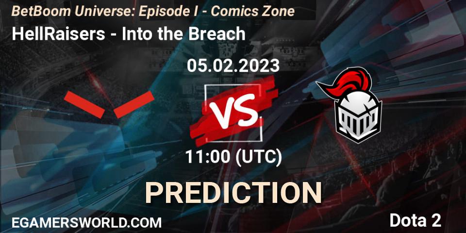 Pronósticos HellRaisers - Into the Breach. 05.02.23. BetBoom Universe: Episode I - Comics Zone - Dota 2