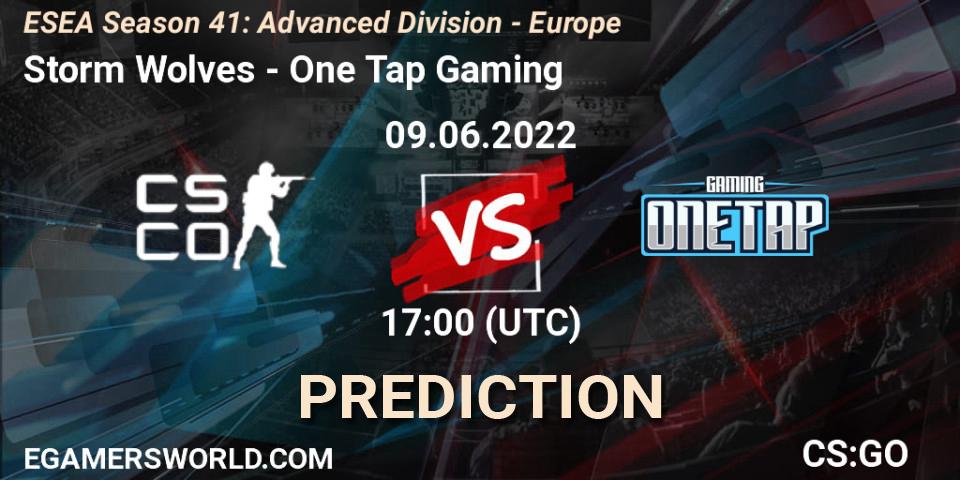 Pronósticos Storm Wolves - One Tap Gaming. 09.06.2022 at 17:00. ESEA Season 41: Advanced Division - Europe - Counter-Strike (CS2)