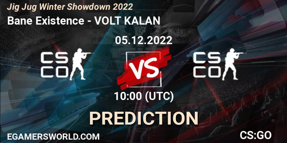 Pronósticos Bane Existence - TAKTIK KALAN. 05.12.2022 at 10:00. Jig Jug Winter Showdown 2022 - Counter-Strike (CS2)