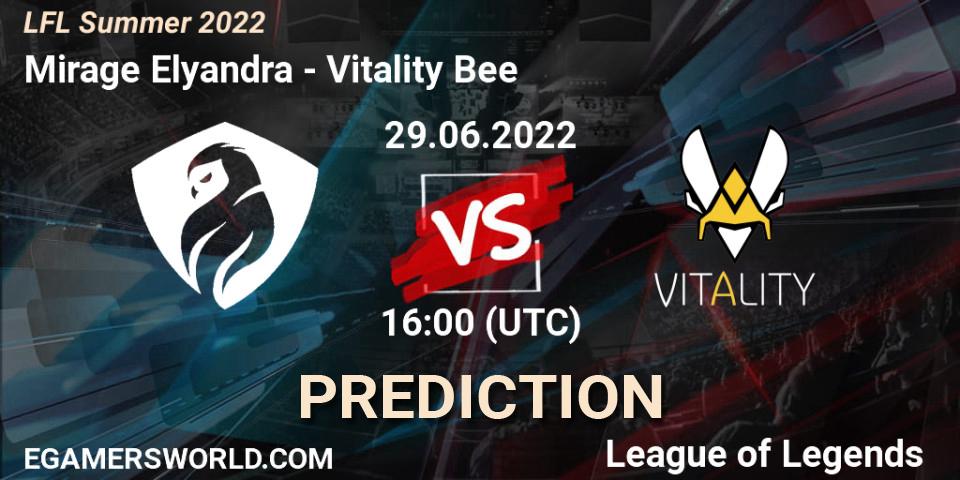Pronósticos Mirage Elyandra - Vitality Bee. 29.06.2022 at 16:00. LFL Summer 2022 - LoL