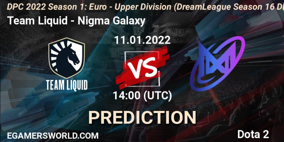 Pronósticos Team Liquid - Nigma Galaxy. 11.01.2022 at 14:21. DPC 2022 Season 1: Euro - Upper Division (DreamLeague Season 16 DPC WEU) - Dota 2