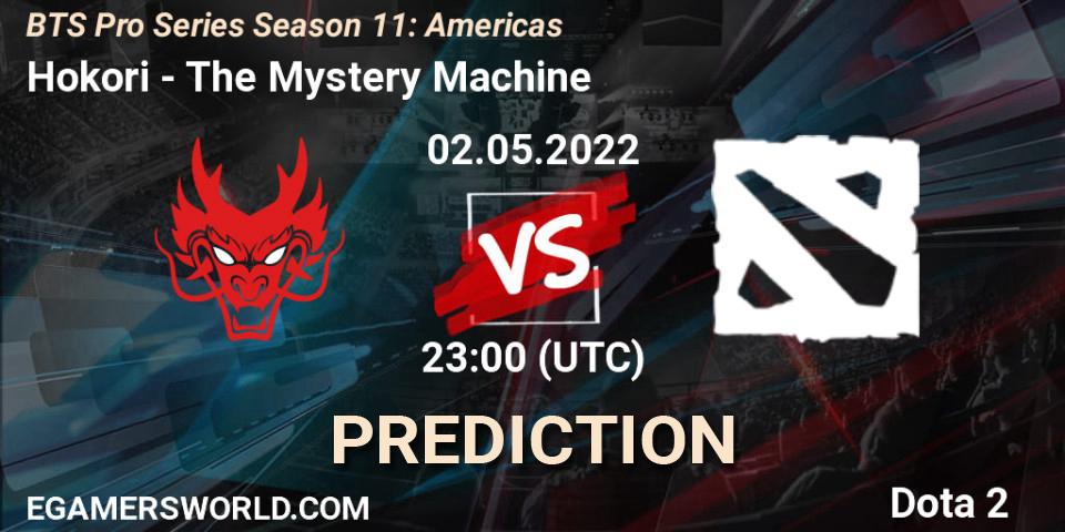 Pronósticos Hokori - The Mystery Machine. 02.05.2022 at 21:00. BTS Pro Series Season 11: Americas - Dota 2
