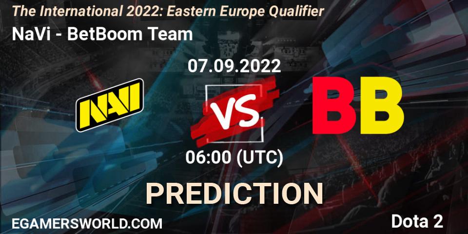Pronósticos NaVi - BetBoom Team. 07.09.22. The International 2022: Eastern Europe Qualifier - Dota 2
