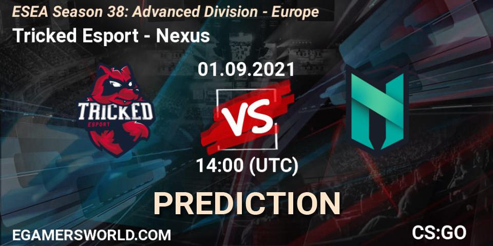 Pronósticos Tricked Esport - Nexus. 01.09.2021 at 14:00. ESEA Season 38: Advanced Division - Europe - Counter-Strike (CS2)