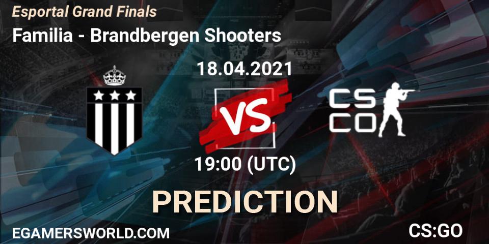 Pronósticos Familia - Brandbergen Shooters. 18.04.21. Esportal Grand Finals - CS2 (CS:GO)