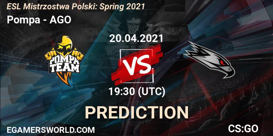 Pronósticos Pompa - AGO. 04.05.21. ESL Mistrzostwa Polski: Spring 2021 - CS2 (CS:GO)