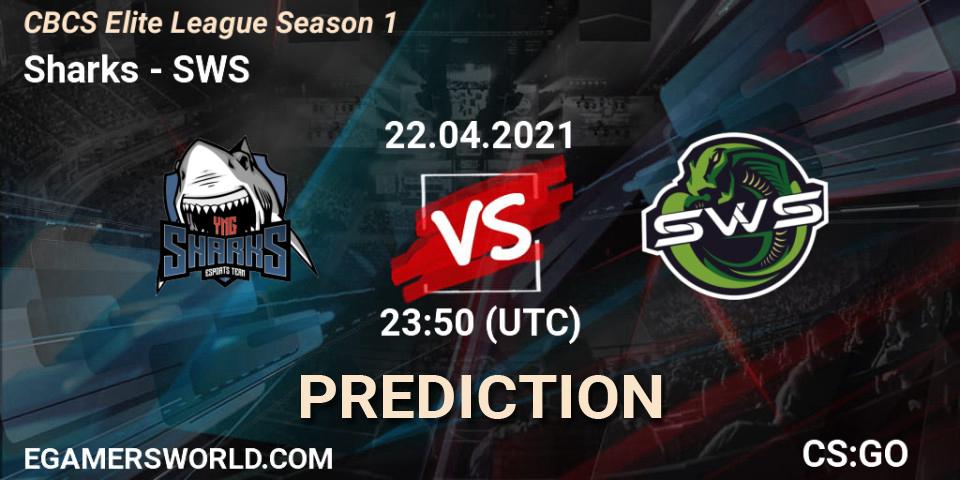 Pronósticos Sharks - SWS. 23.04.2021 at 23:50. CBCS Elite League Season 1 - Counter-Strike (CS2)