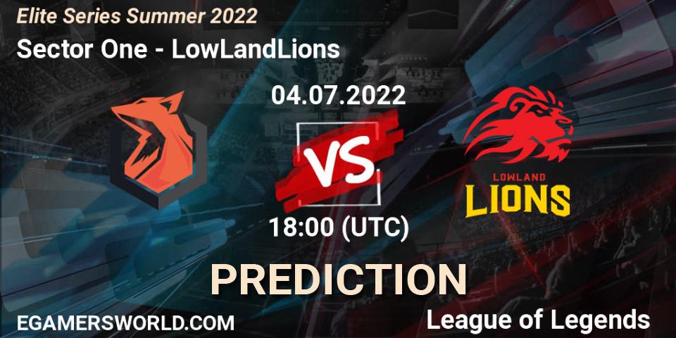 Pronósticos Sector One - LowLandLions. 04.07.22. Elite Series Summer 2022 - LoL