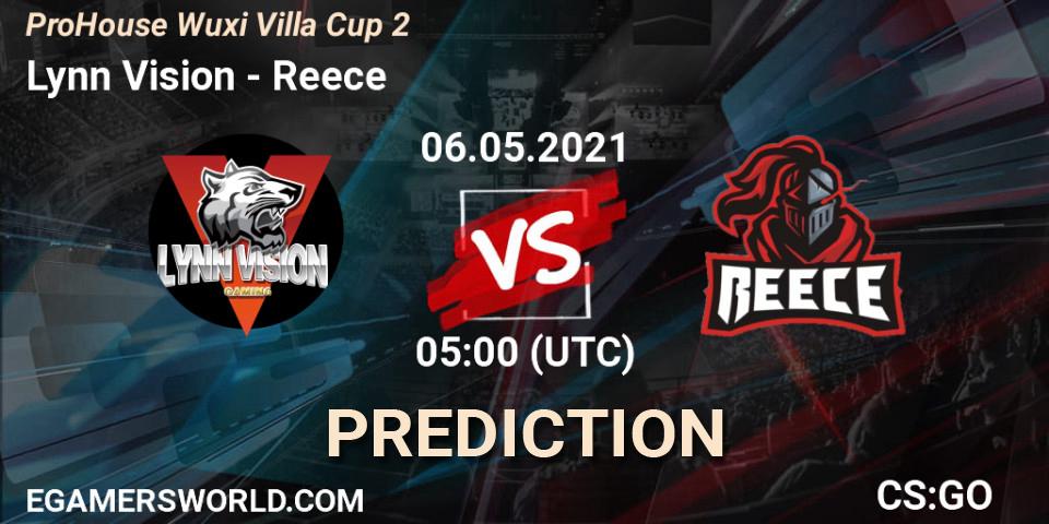 Pronósticos Lynn Vision - Reece. 06.05.2021 at 05:00. ProHouse Wuxi Villa Cup Season 2 - Counter-Strike (CS2)