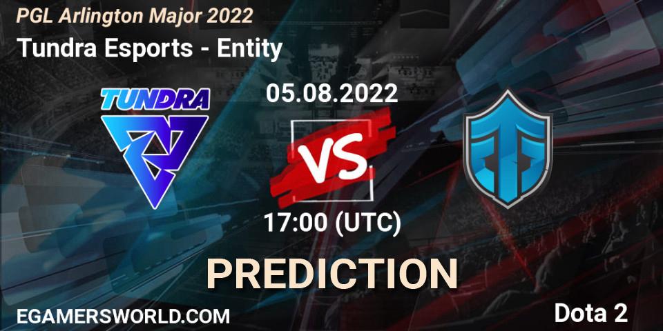 Pronósticos Tundra Esports - Entity. 05.08.2022 at 17:09. PGL Arlington Major 2022 - Group Stage - Dota 2
