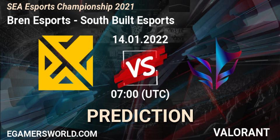 Pronósticos Bren Esports - South Built Esports. 14.01.2022 at 08:30. SEA Esports Championship 2021 - VALORANT