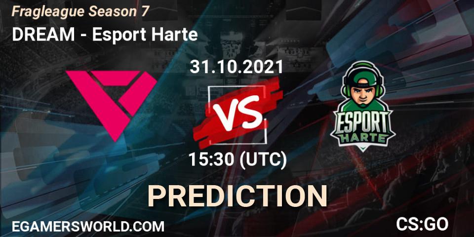 Pronósticos DREAM - Esport Harte. 31.10.21. Fragleague Season 7 - CS2 (CS:GO)