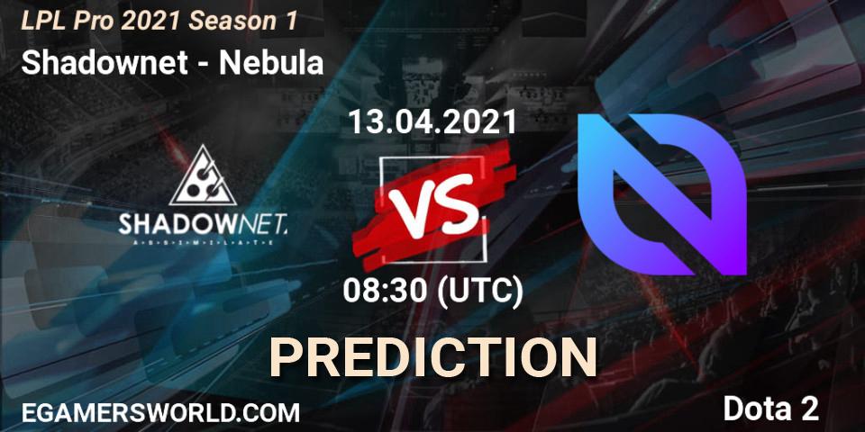 Pronósticos Shadownet - Nebula. 13.04.21. LPL Pro 2021 Season 1 - Dota 2