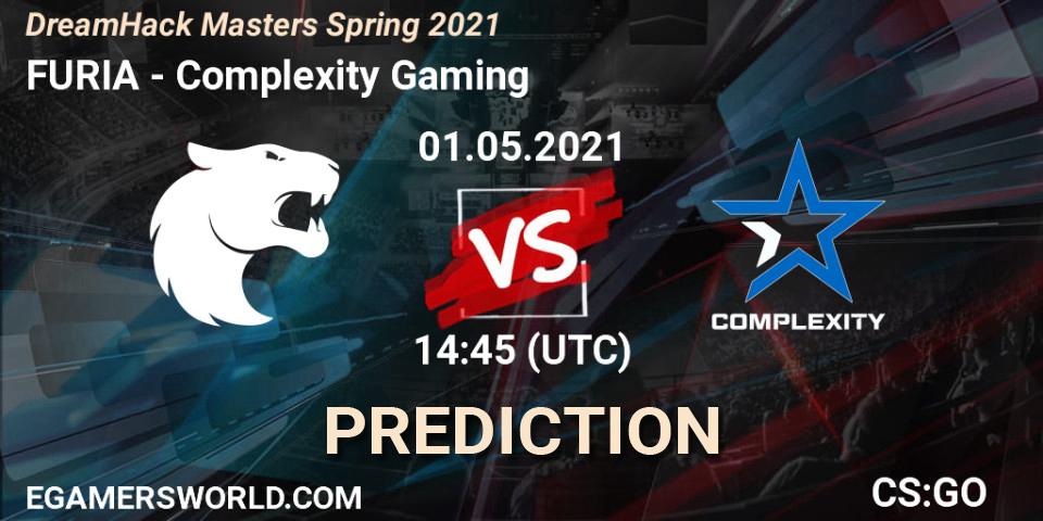 Pronósticos FURIA - Complexity Gaming. 01.05.21. DreamHack Masters Spring 2021 - CS2 (CS:GO)