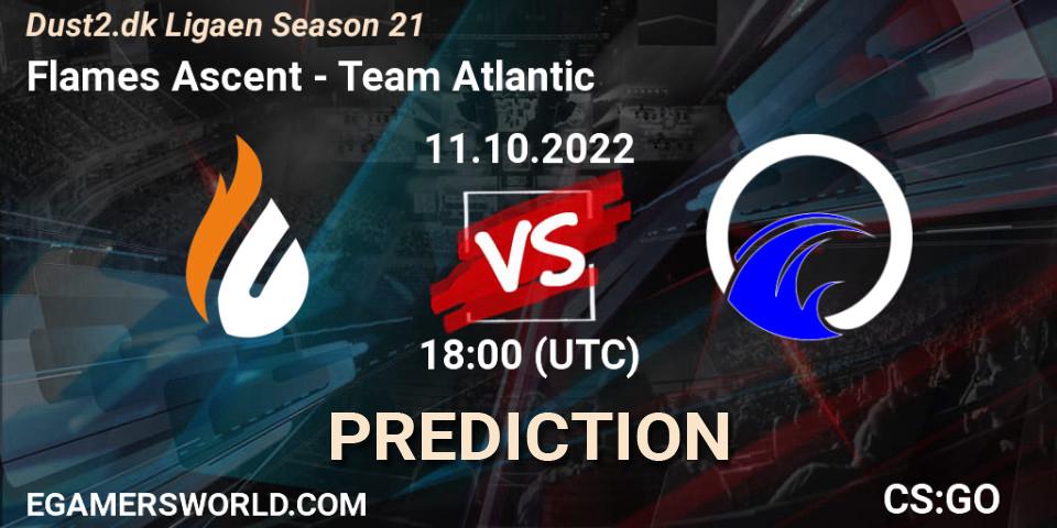 Pronósticos Flames Ascent - Team Atlantic. 11.10.2022 at 18:00. Dust2.dk Ligaen Season 21 - Counter-Strike (CS2)