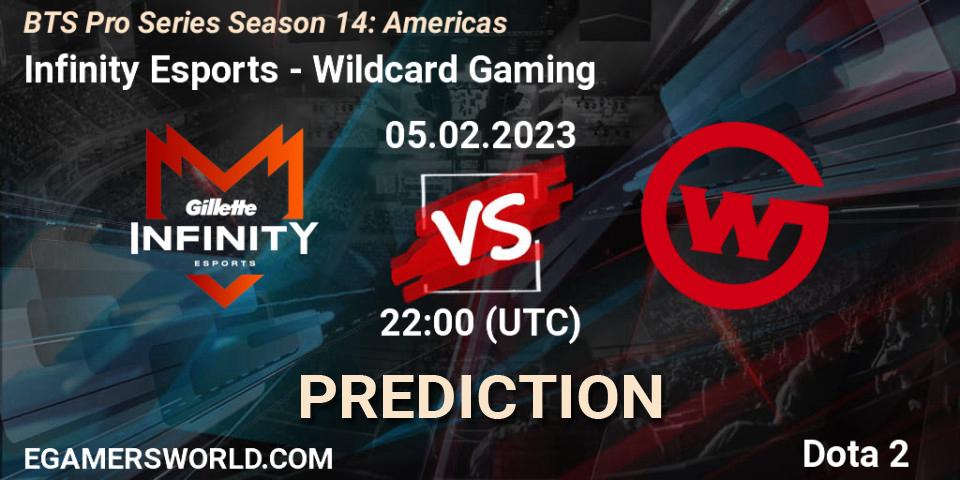 Pronósticos Infinity Esports - Wildcard Gaming. 05.02.23. BTS Pro Series Season 14: Americas - Dota 2