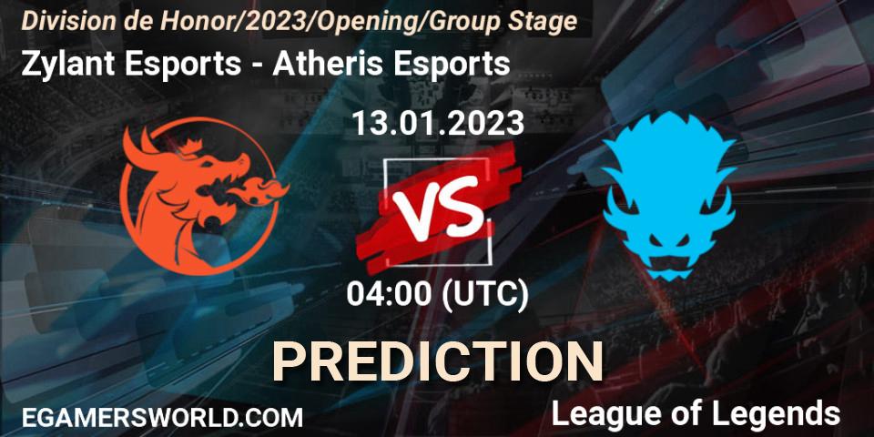 Pronósticos Zylant Esports - Atheris Esports. 13.01.2023 at 04:00. División de Honor Opening 2023 - Group Stage - LoL