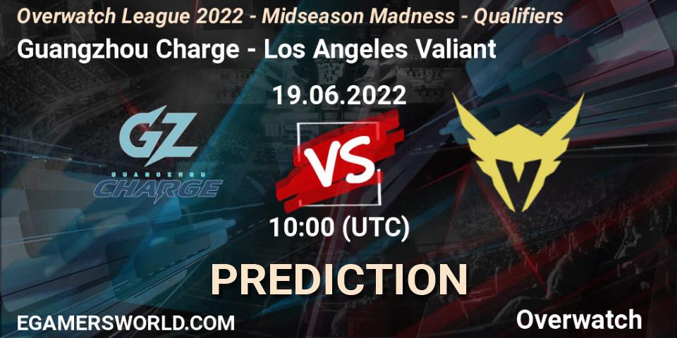 Pronósticos Guangzhou Charge - Los Angeles Valiant. 26.06.22. Overwatch League 2022 - Midseason Madness - Qualifiers - Overwatch
