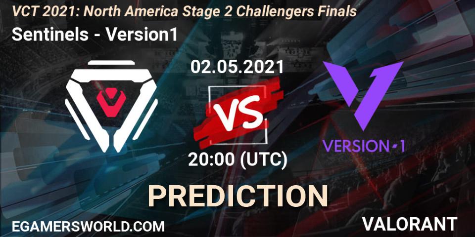 Pronósticos Sentinels - Version1. 02.05.2021 at 20:00. VCT 2021: North America Stage 2 Challengers Finals - VALORANT