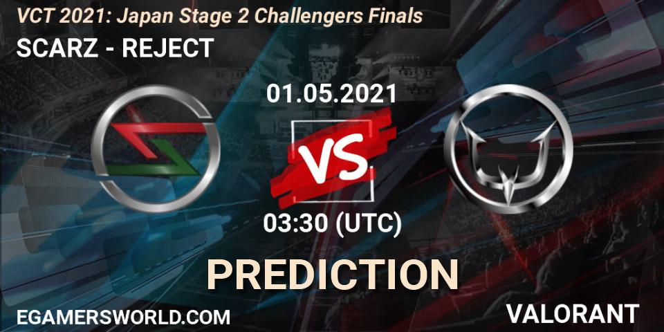 Pronósticos SCARZ - REJECT. 01.05.2021 at 03:30. VCT 2021: Japan Stage 2 Challengers Finals - VALORANT