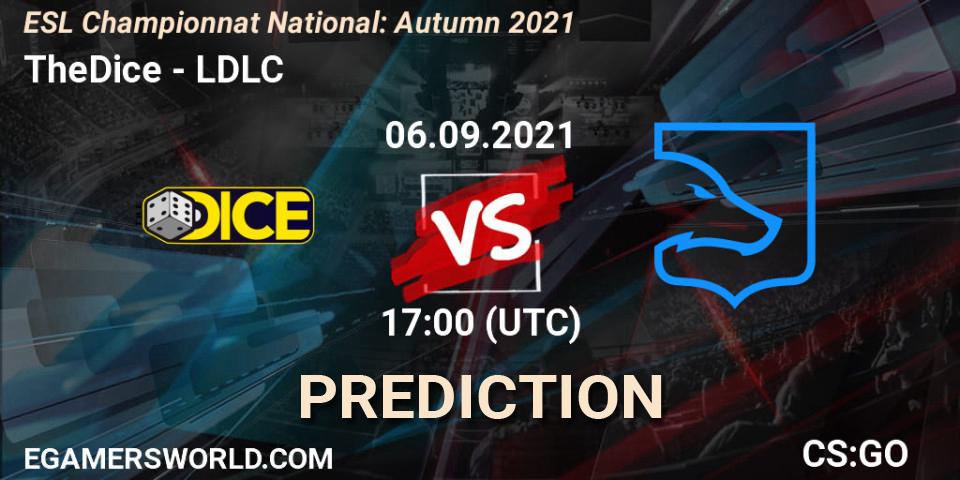 Pronósticos TheDice - LDLC. 06.09.21. ESL Championnat National: Autumn 2021 - CS2 (CS:GO)
