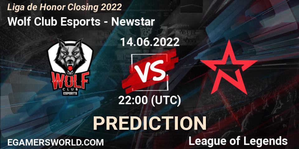 Pronósticos Wolf Club Esports - Newstar. 14.06.2022 at 22:00. Liga de Honor Closing 2022 - LoL