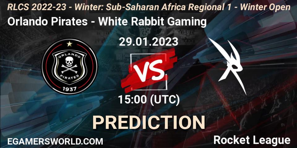 Pronósticos Orlando Pirates - White Rabbit Gaming. 29.01.23. RLCS 2022-23 - Winter: Sub-Saharan Africa Regional 1 - Winter Open - Rocket League