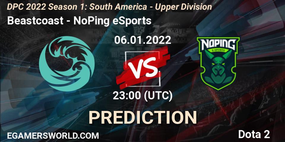 Pronósticos Beastcoast - NoPing eSports. 06.01.22. DPC 2022 Season 1: South America - Upper Division - Dota 2