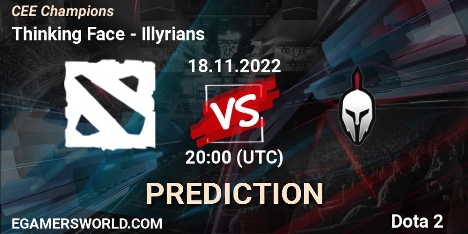 Pronósticos Thinking Face - Illyrians. 18.11.22. CEE Champions - Dota 2