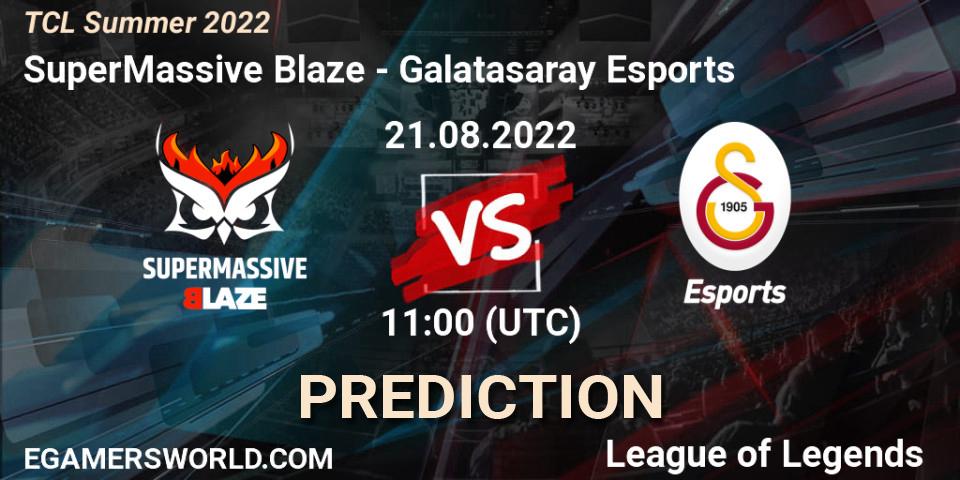 Pronósticos SuperMassive Blaze - Galatasaray Esports. 21.08.22. TCL Summer 2022 - LoL