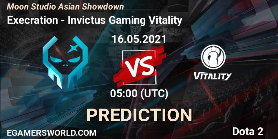 Pronósticos Execration - Invictus Gaming Vitality. 16.05.2021 at 05:21. Moon Studio Asian Showdown - Dota 2