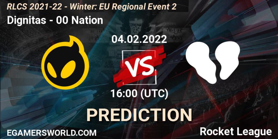 Pronósticos Dignitas - 00 Nation. 04.02.2022 at 16:00. RLCS 2021-22 - Winter: EU Regional Event 2 - Rocket League