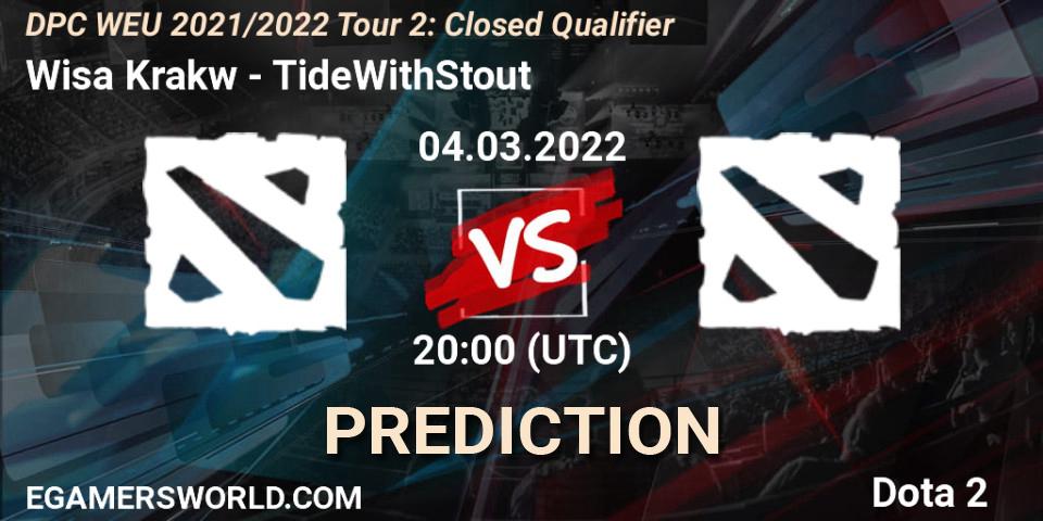 Pronósticos Wisła Kraków - TideWithStout. 04.03.2022 at 20:00. DPC WEU 2021/2022 Tour 2: Closed Qualifier - Dota 2