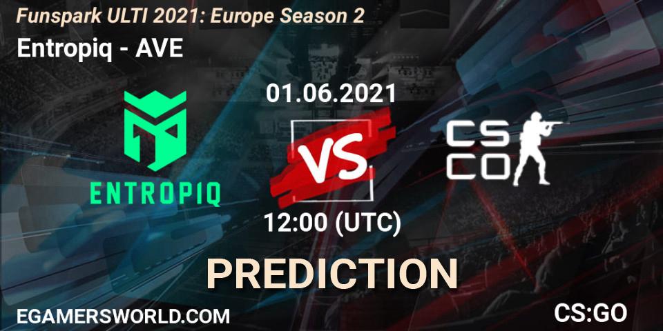 Pronósticos Entropiq - AVE. 01.06.2021 at 12:00. Funspark ULTI 2021: Europe Season 2 - Counter-Strike (CS2)