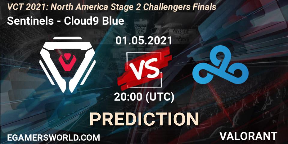 Pronósticos Sentinels - Cloud9 Blue. 01.05.2021 at 20:00. VCT 2021: North America Stage 2 Challengers Finals - VALORANT