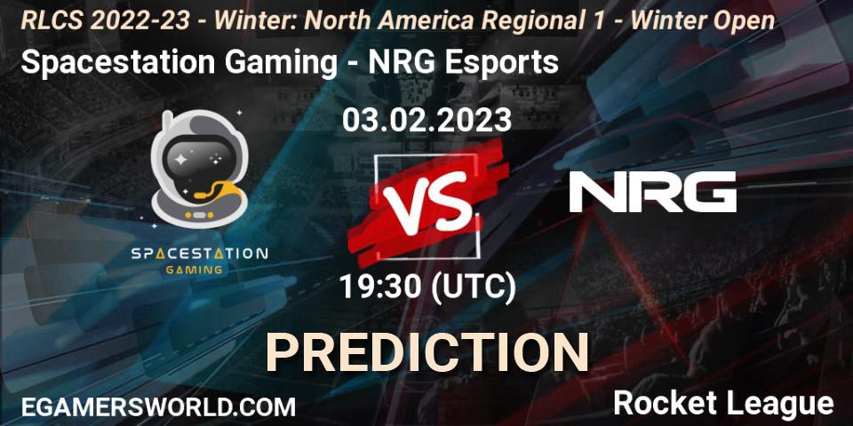 Pronósticos Spacestation Gaming - NRG Esports. 03.02.23. RLCS 2022-23 - Winter: North America Regional 1 - Winter Open - Rocket League