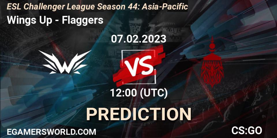 Pronósticos Wings Up - Flaggers. 07.02.23. ESL Challenger League Season 44: Asia-Pacific - CS2 (CS:GO)