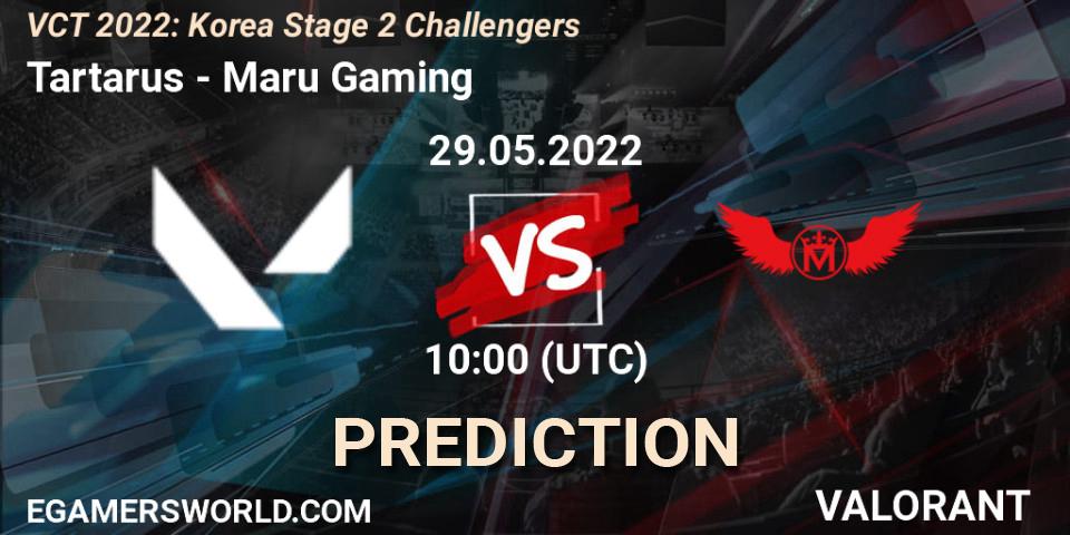 Pronósticos Tartarus - Maru Gaming. 29.05.2022 at 10:00. VCT 2022: Korea Stage 2 Challengers - VALORANT